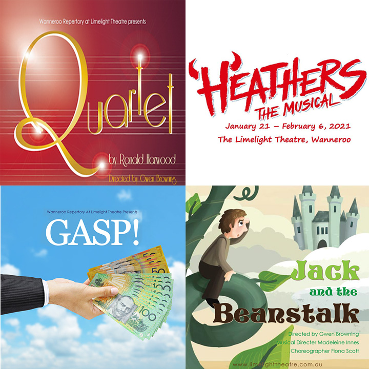 Quartet, Heathers, Gasp and Jack and the Beanstalk all nominated for FInley Awards