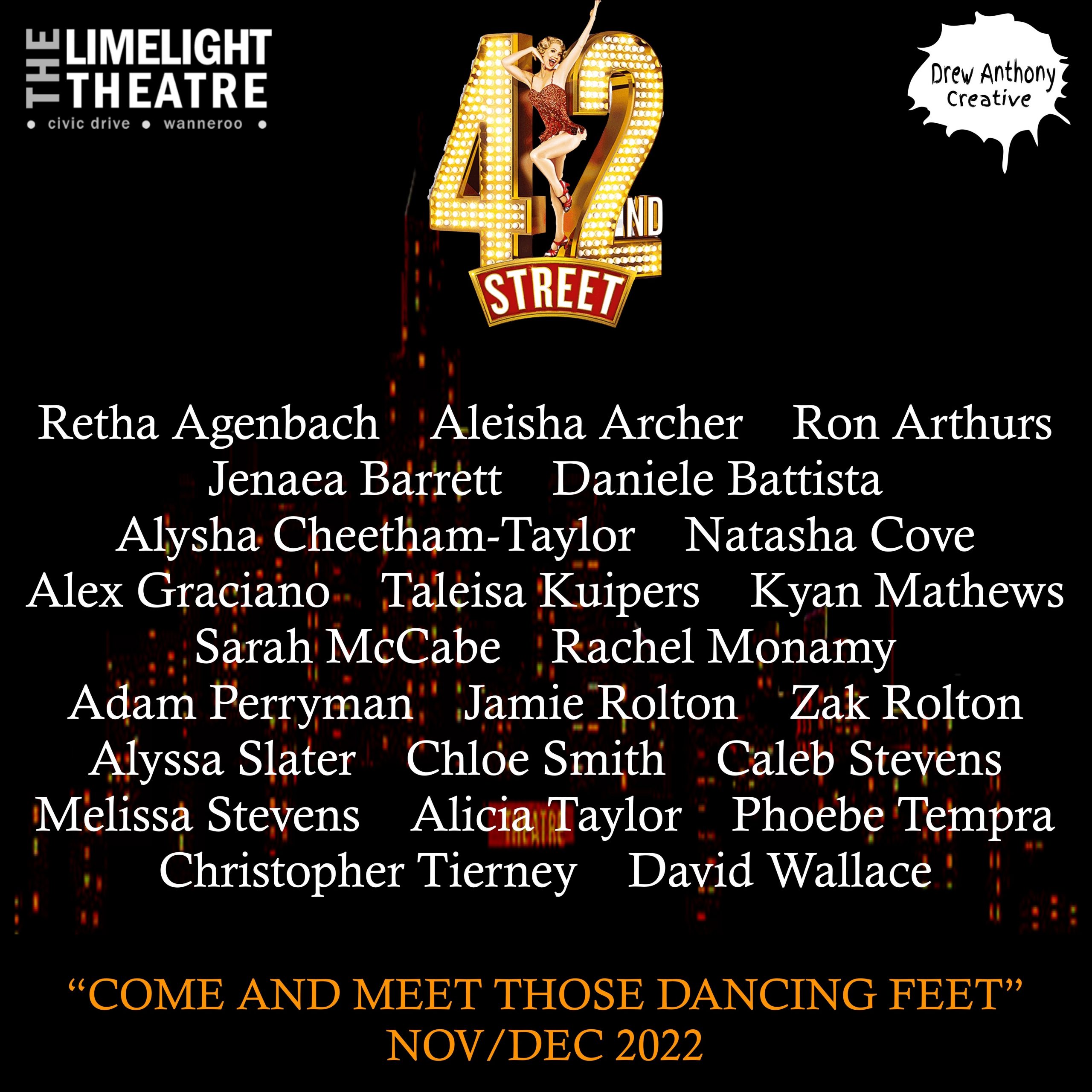 cast list for 42nd Street